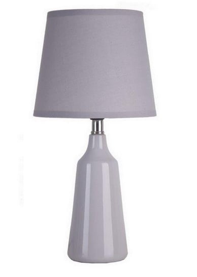 Lampka CERAMICZNA nocna stołowa abażur 3067 GREY Lotmar