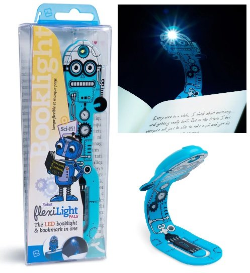 Lampka do książki, Robot niebieski, Flexilight PALS Thinking Gifts