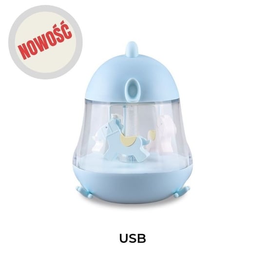 Lampka dziecięca pozytywka : Kolor - Niebieski MIA home