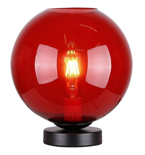 Lampka Gabinetowa Nocna Czerwone Szkło 60W E27 Globe Candellux 41-78278 Candellux Lighting