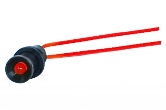 Lampka kontrolna z przewodem fi 5mm 230V czerwony F-Elektro