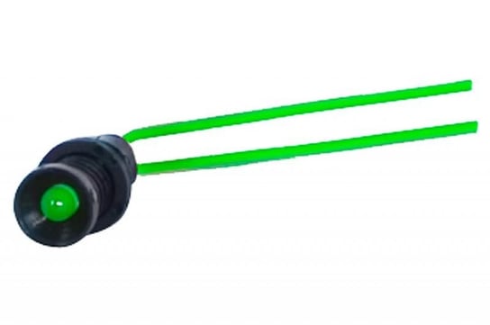 Lampka kontrolna z przewodem fi 5mm 230V zielony F-Elektro