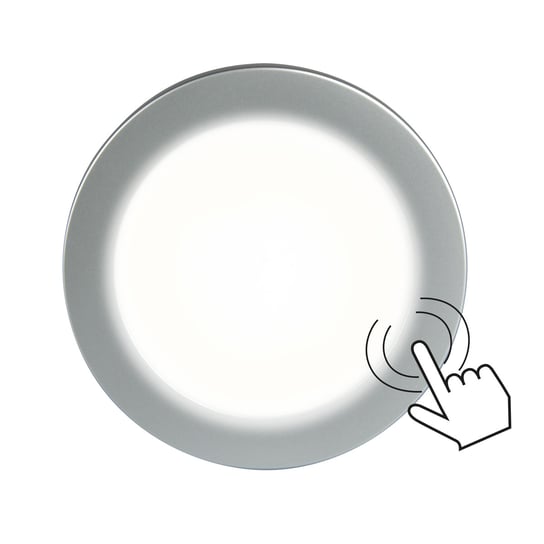 Lampka LED nawierzchniowa dotykowa SRERBNA 4W 3000K 180 lm 12V SLL05 TS SMARTT