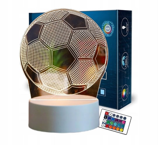 Lampka Led Piłka Nożna Podświetlany 3D+Pilot Inna marka