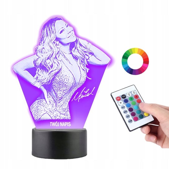 Lampka na Biurko 3D Led Piosenkarka Mariah Carey Plexido