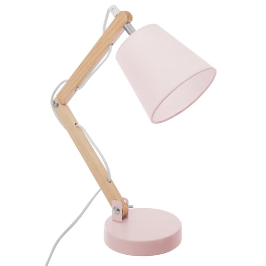 Lampka na biurko, ATMOSPHERA, 36x32x12,5 cm, biało-różowa Atmosphera Créateur d'intérieur