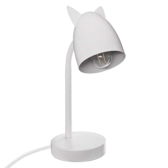 Lampka na biurko ATMOSPHERA Oreilles Rose, biała, 18x12x31 cm Atmosphera for kids