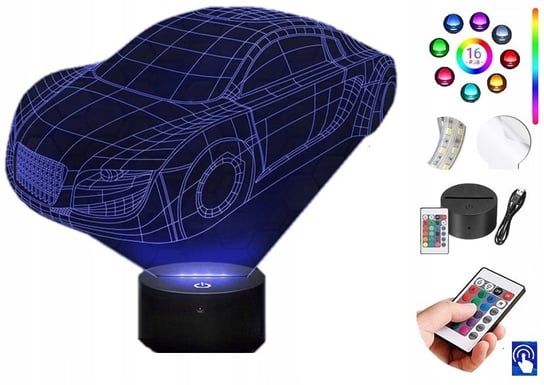 Lampka na biurko Audi Futurist 16kol. LED PLEXIDO Plexido