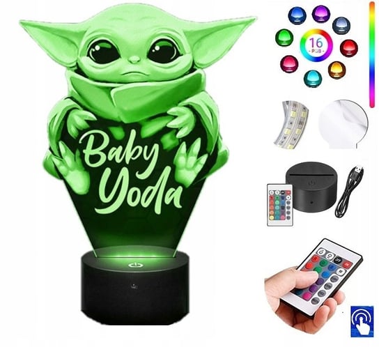 Lampka na biurko Baby Yoda Mandalorian LED PLEXIDO Plexido