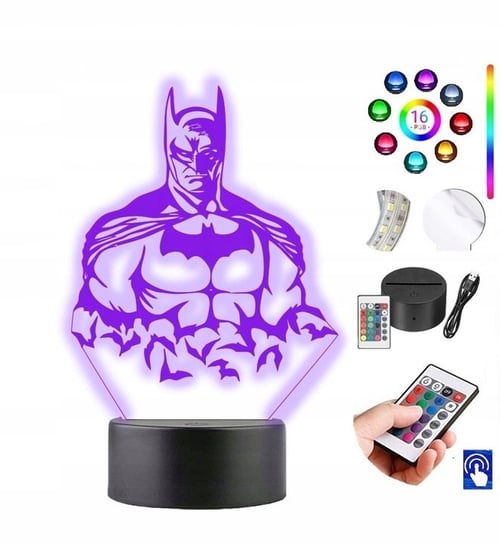 Lampka na biurko Batman Rycerz 16kol LED PLEXIDO Plexido