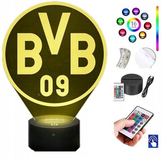 Lampka na biurko Borussia Dortmund 16 LED PLEXIDO Plexido