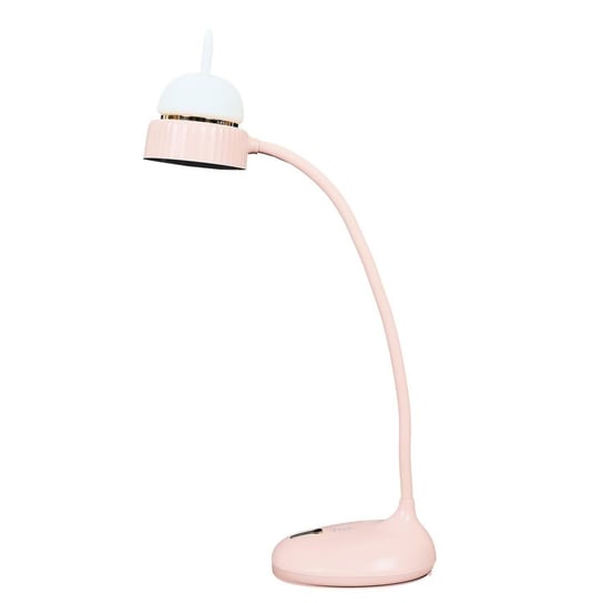 Lampka na biurko Cat LED różowa Intesi