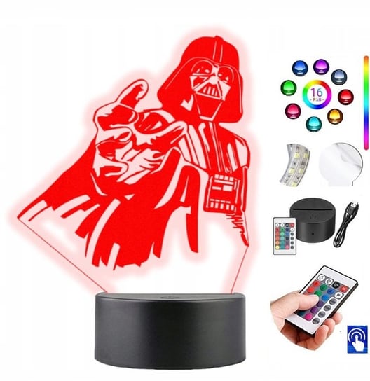 Lampka na biurko Darth Vader 16kolorów LED PLEXIDO Plexido