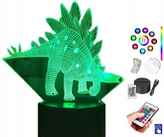 Lampka na biurko Dinozaur Stegozuar 16 LED PLEXIDO Plexido