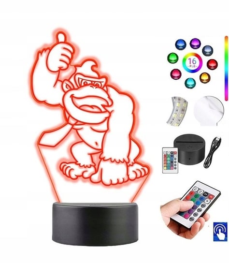 Lampka na biurko Donkey Kong 16kol. LED PLEXIDO Plexido