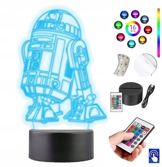Lampka na biurko Droid R2-D2 16kolorów LED PLEXIDO Plexido
