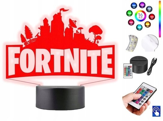 Lampka na biurko Fortnite 16 kolorów LED PLEXIDO Plexido