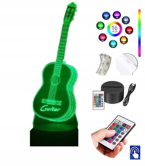 Lampka na biurko Gitara 16 kolorów LED PLEXIDO Plexido