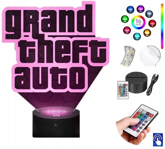 Lampka na biurko GTA Grand Theft Auto LED PLEXIDO Plexido