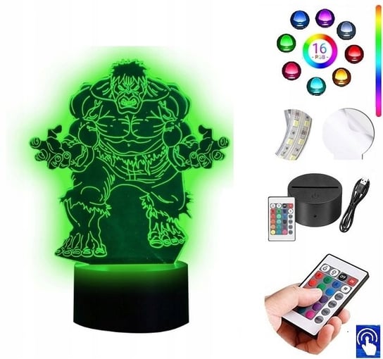 Lampka na biurko Hulk Marvel 16kol. LED PLEXIDO Plexido
