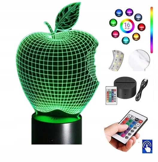 Lampka na biurko Jabłko Apple 16kol. LED PLEXIDO Plexido