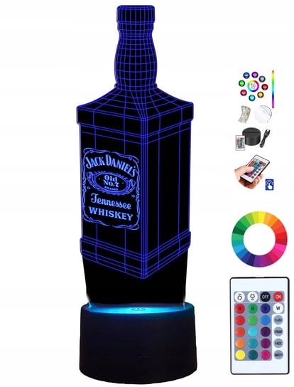 Lampka na biurko Jack Daniels 16kol. LED PLEXIDO Plexido