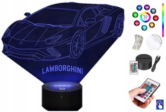 Lampka na biurko Lamborghini 16KolorĂłw LED PLEXIDO Plexido