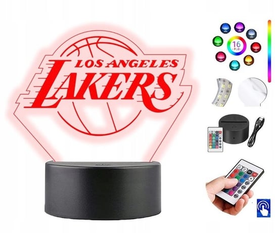 Lampka na biurko Los Angeles Lakers 16 LED PLEXIDO Plexido
