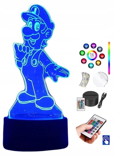 Lampka na biurko Luigi Mario Bros 16 LED PLEXIDO Plexido