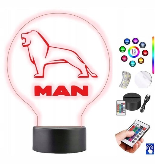Lampka na biurko Man Tir CiÄ™ĹĽarĂłwka 16 LED PLEXIDO Plexido