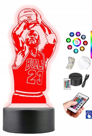 Lampka na biurko Michael Jordan 16kol. LED PLEXIDO Plexido