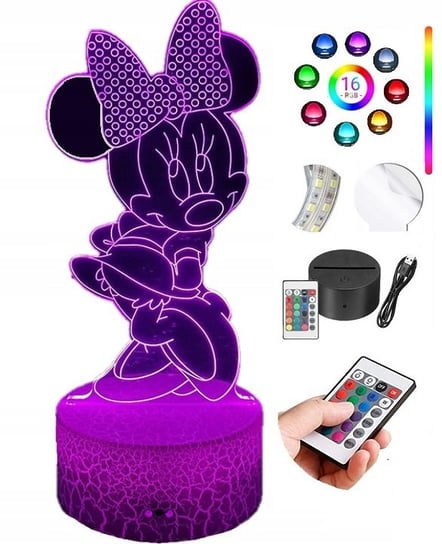 Lampka na biurko Myszka Miki Minnie 16 LED PLEXIDO Plexido