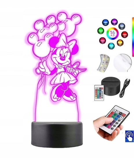 Lampka na biurko Myszka Miki Minnie 16 LED PLEXIDO Plexido