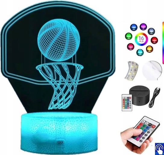 Lampka na biurko NBA Koszykówka 16kol. LED PLEXIDO Plexido