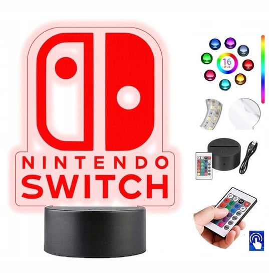 Lampka na biurko Nintendo Switch 16kol LED PLEXIDO Plexido