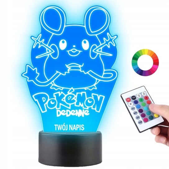 Lampka na biurko Pokemon Dedenne 16kol LED PLEXIDO Plexido
