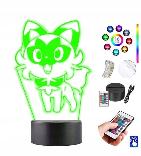 Lampka na biurko Pokemon Sprigatito 16 LED PLEXIDO Plexido