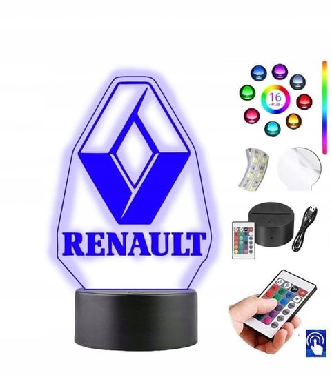Lampka na biurko Renault Reno 16kol. LED PLEXIDO Plexido