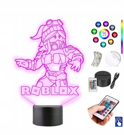 Lampka na biurko Roblox 16 kolorów LED PLEXIDO Plexido