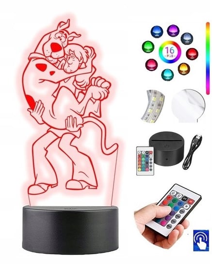 Lampka na biurko Scooby Doo 16kolorów LED PLEXIDO Plexido