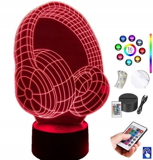 Lampka na biurko Słuchawki 16 kolorów LED PLEXIDO Plexido