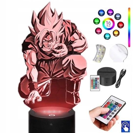 Lampka na biurko Son Goku Dragon Ball LED PLEXIDO Plexido