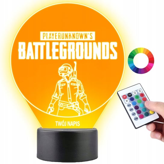 Lampka Na Biurko Statuetka 3D Led Gaming Pubg Playerunknown’S Battlegrounds Plexido
