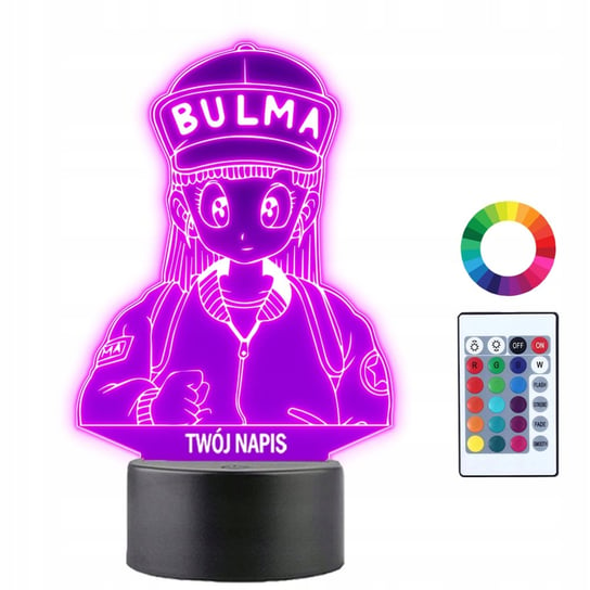 Lampka Na Biurko Statuetka Bulma Manga Dragon Ball Anime Dla Dziecka Grawer Plexido