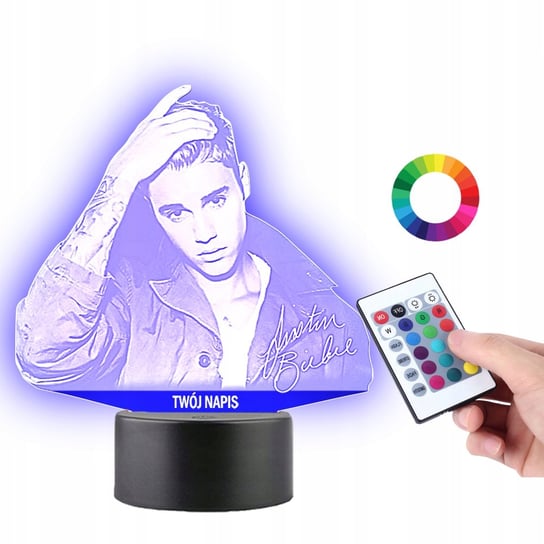 Lampka na Biurko Statuetka Justin Bieber Muzyka Plexido