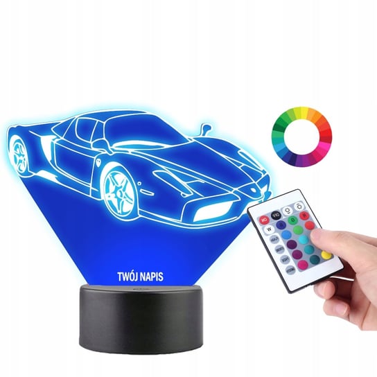 Lampka na Biurko Statuetka Led Auto Ferrari Enzo Plexido