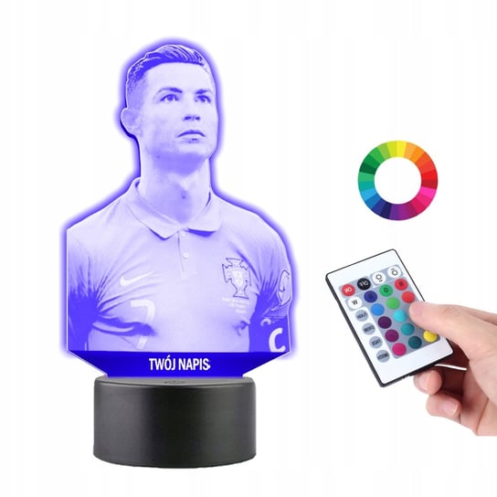 Lampka na Biurko Statuetka Led Cristiano Ronaldo Plexido