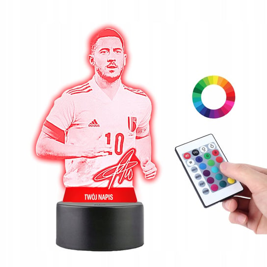 Lampka na Biurko Statuetka Led Eden Hazard Piłkarz Plexido