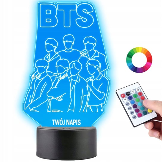 Lampka na Biurko Statuetka Led Formacja K-Pop BTS Plexido