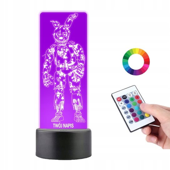 Lampka na Biurko Statuetka Led Gra FNAF Springtrap Plexido